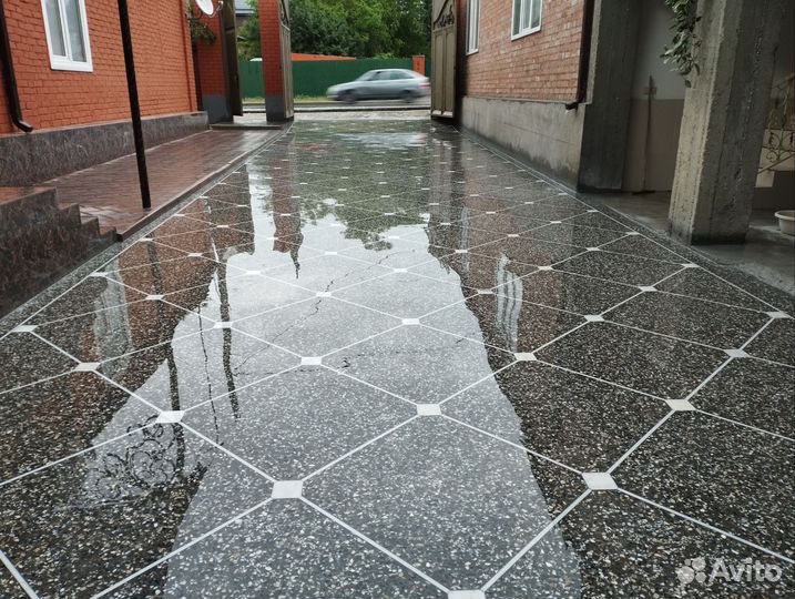 Полировка мозаичных полов