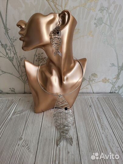 Колье и серьги Рыбы