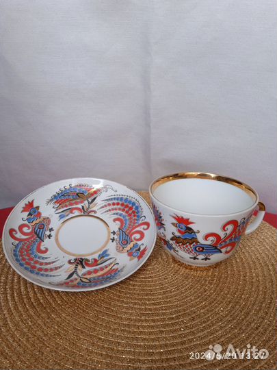 Чашка с блюдцем лфз