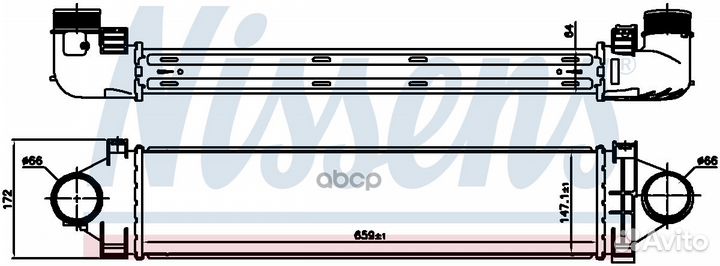 Интеркулер 96383 Nissens