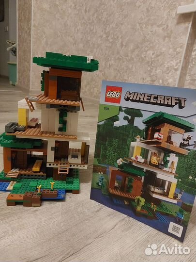 Lego minecraft дом на дереве