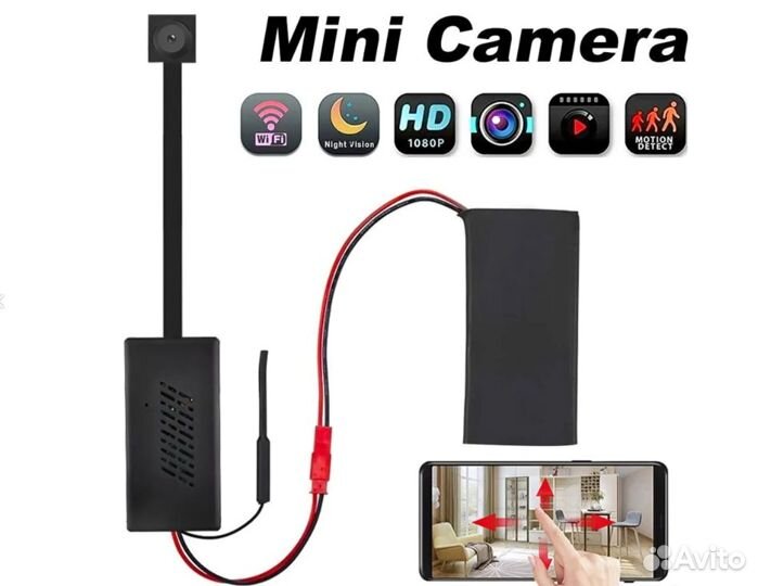 HD 1080P WiFi IP Микро Видеокамера