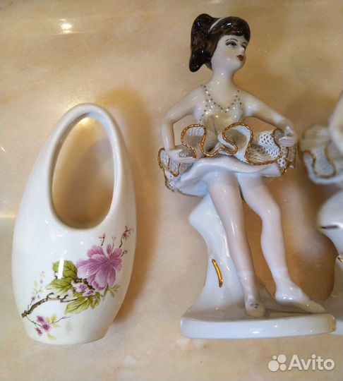 Фарфоровые статуэтки / вазочки, винтаж