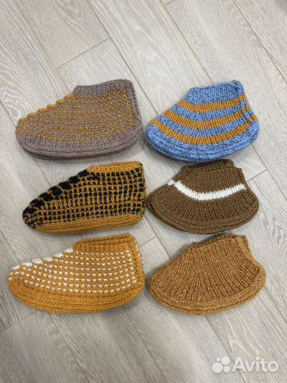 Носки, следки вязаные