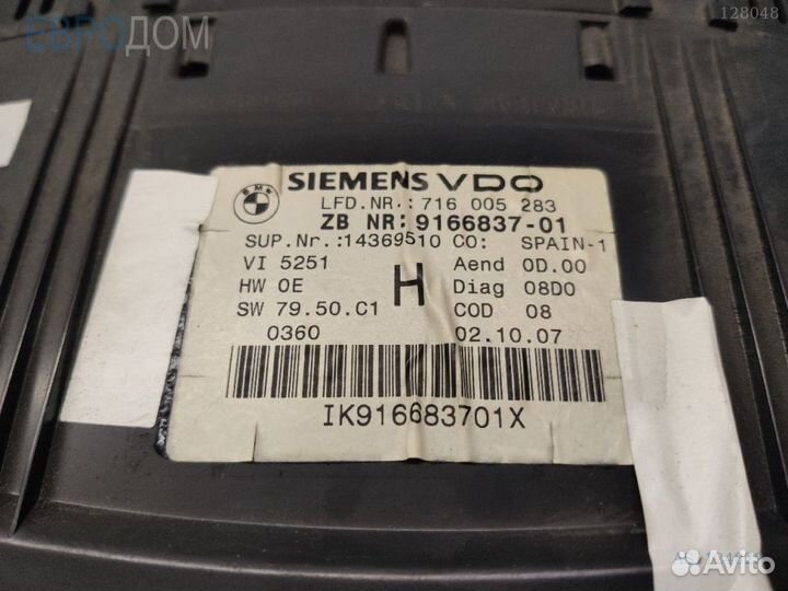 Панель приборов mph/kmh n51 BMW E90 s1124829