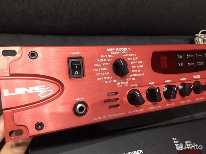 Гитарный процессор Line 6 pod pro + foot board