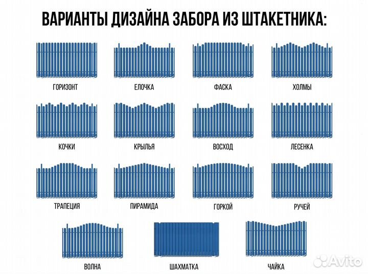 Евроштакетник металлический