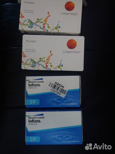 Линзы Proclear и Bausch Lomb