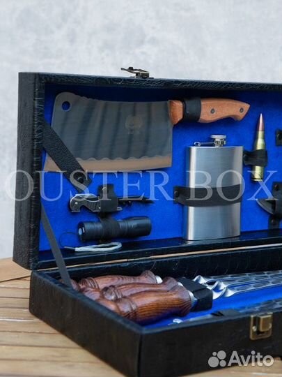 Подарочный набор для пикника с шампурами 