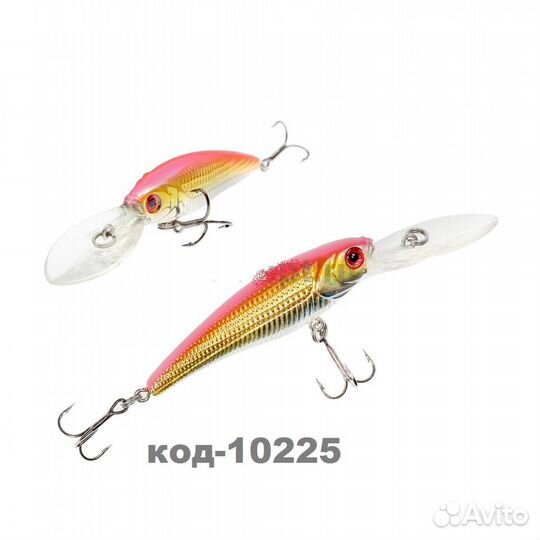 Воблер дл 60 мм,6,5 гр.,0-1.2м AMA-fish mettle MIN