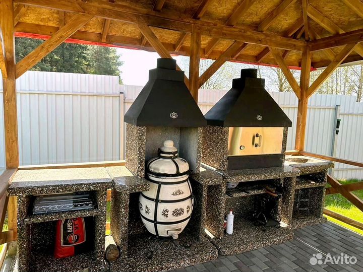 Модульная печь барбекю