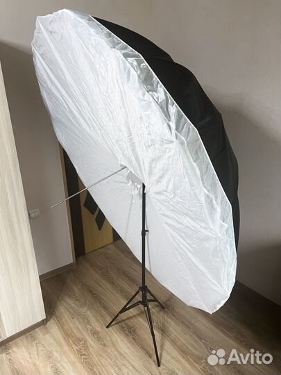 Студийный зонт с диффузором 178 см