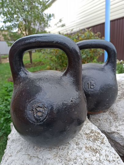 Гири СССР чугунные по 16 кг