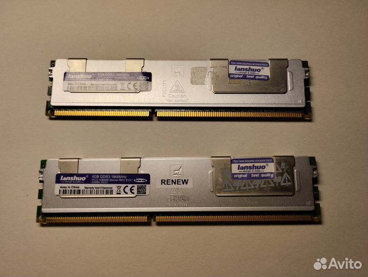 Серверная оперативная память DDR3 ECC 4GB lanshuo