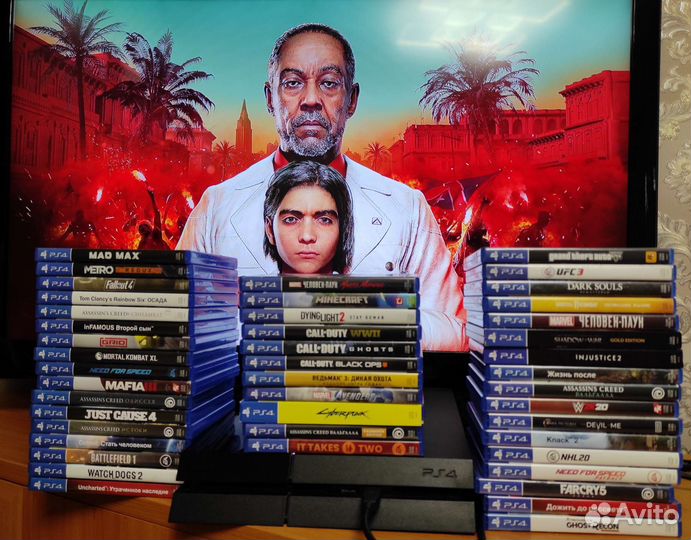 Игровая приставка Ps4 более 150 игр с ней