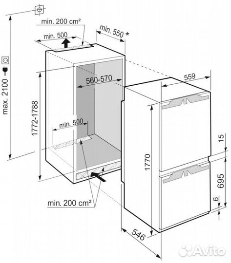 Холодильник встраиваемый Liebherr ICd 5123