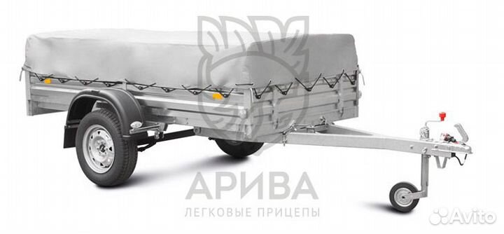 Прицеп 04.022 с тентом 50 см. Автомобильный