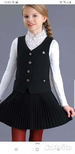 Жилет школьный для девочки