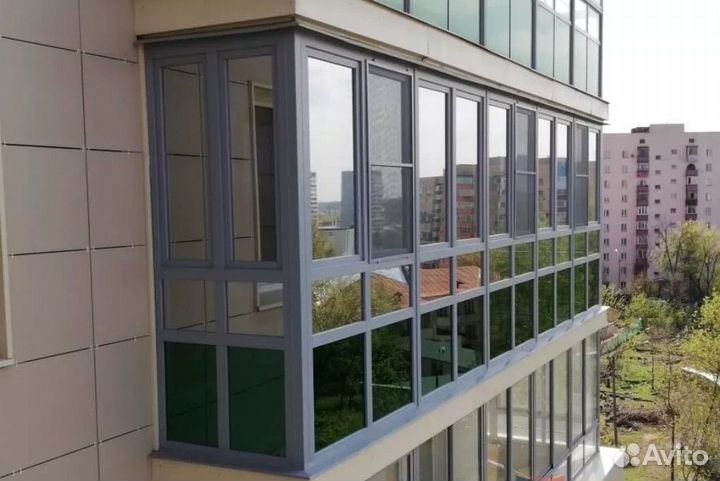 Остекление алюминиевое