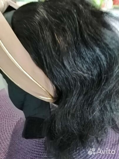 Парик на ободке из натуральных волос