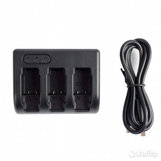 Зарядное устройство тройное для GoPro Hero 5/6/7