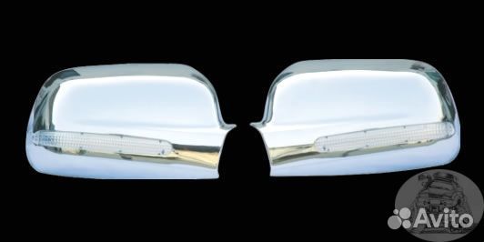 Хром-накладки на зеркала с повторителями TLC100