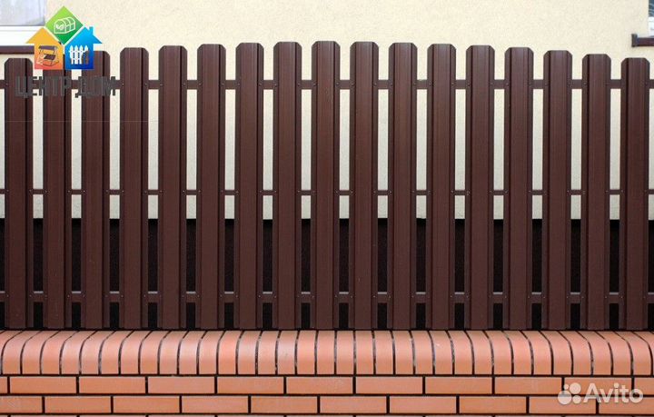 Штакетник для забора, евроштакетник металлический