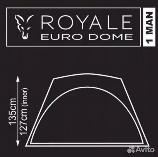 Палатка карповая fox royale euro dome 1 man