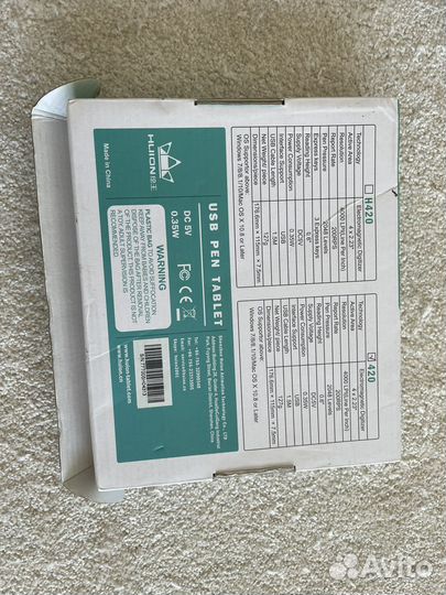 Графический планшет huion 420