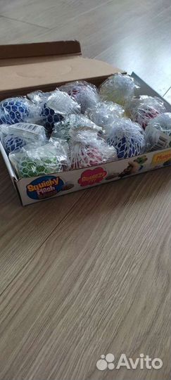 Лизун в сетке, мяч антистресс