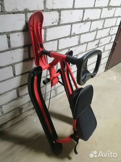 Детский снегокат со спинкой