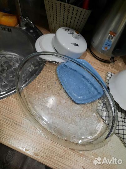 Форма для запекания стекло жаропрочное овальная