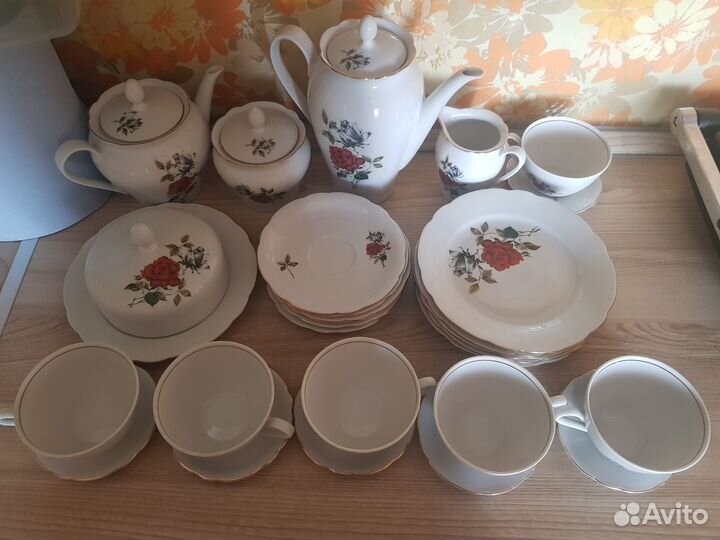 Чайно столовый сервиз на 6 персон Kahla гдр