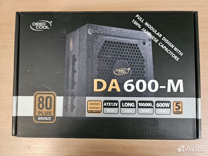 Бп DeepCool DA600-M 600w модульный