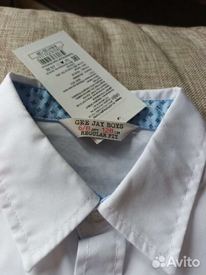 Рубашка белая новая 128