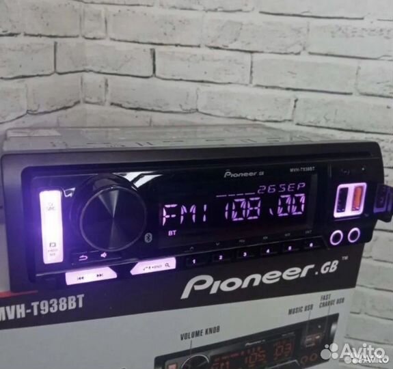 Автомагнитола USB Pioneer.GB MVH-T938B ISO