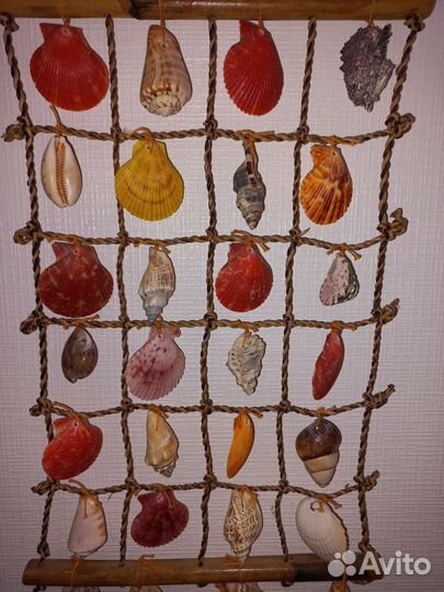 Панно из морских ракушек