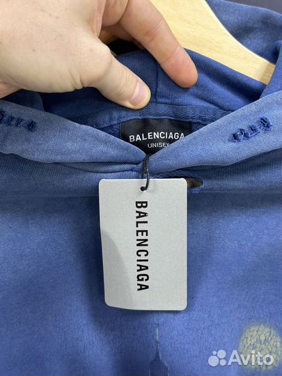 Худи balenciaga paris moon oversize