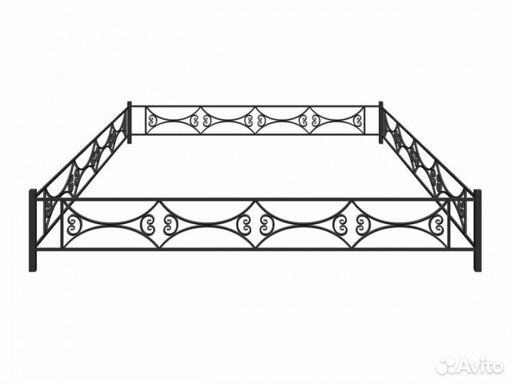Ограды для могил на кладбище
