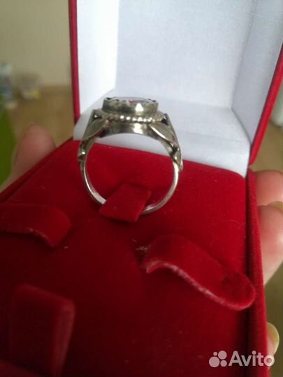 Кольцо серебро