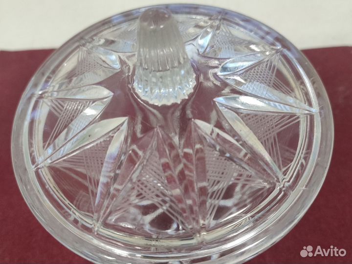 Сахарница хрустальная СССР