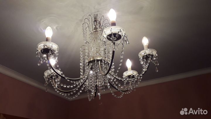Люстра хрустальная чехия