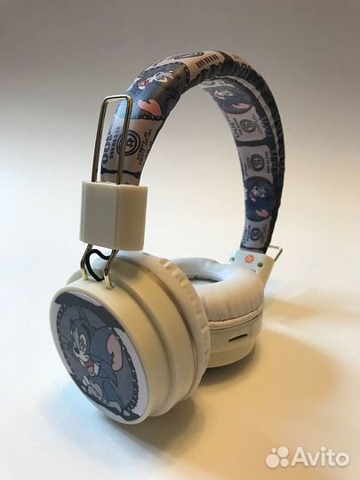 Беспроводные bluetooth наушники Том и Джерри