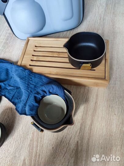 Чайная церемония.гавань.чахай.пиалы черный камень