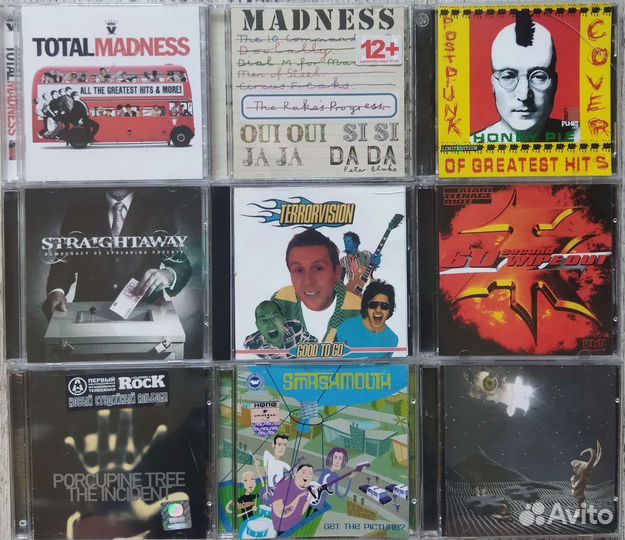CD диски. Рок, поп, панк зарубежный