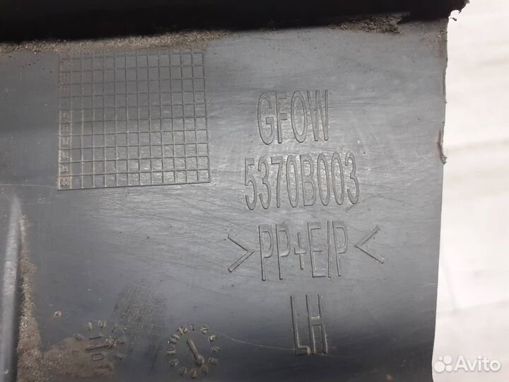 Брызговики задние Mitsubishi Outlander 3