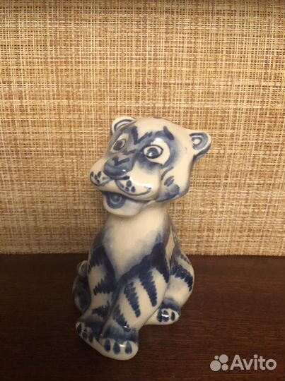 Тигр гжель прошлого века