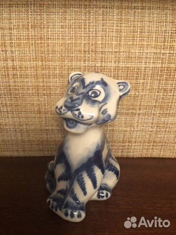 Тигр гжель прошлого века