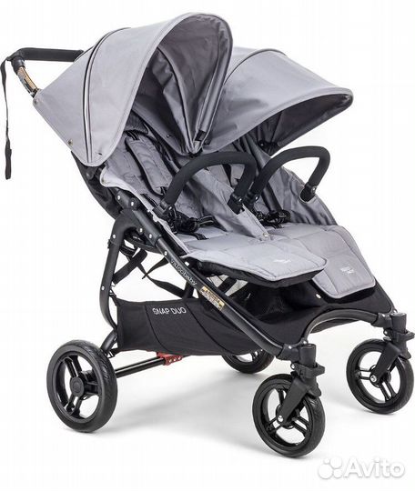 Коляска для двойни Valco Baby Snap Duo Cool Grey