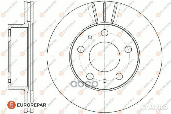 Диск торм. PSA 1618863880 eurorepar